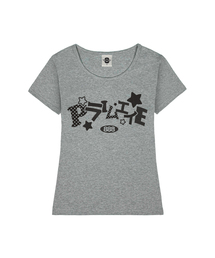SUGAR レディース Uネックスリムフィット半袖Tシャツ 6 COLORS
