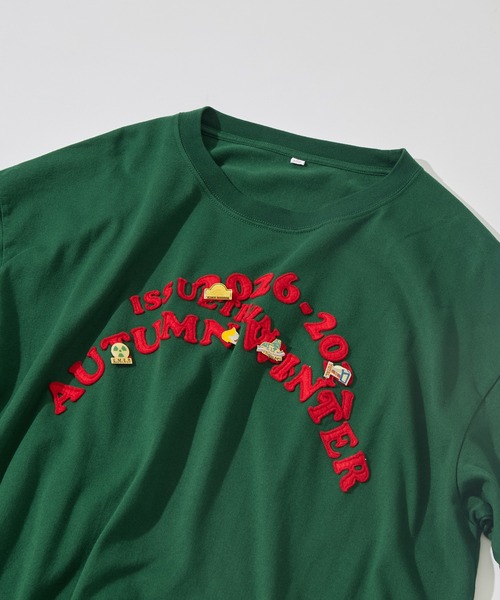 ISSUETHINGS（イシューシングス）の「【ISSUETHINGS/イシューシングス】TYPE108 (PATCHED)（Tシャツ/カットソー・メンズ・オリーブ/グレー/オレンジ・2/3）」の8枚目の写真