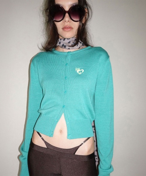 SCULPTOR(スカルプター)の「Sweet Kitty Basic Cardigan(カーディガン/ボレロ・レディース・ネイビー/ターコイズブルー/チャコールグレー/レッド・SMALL/MEDIUM/LARGE)」の1枚目の写真