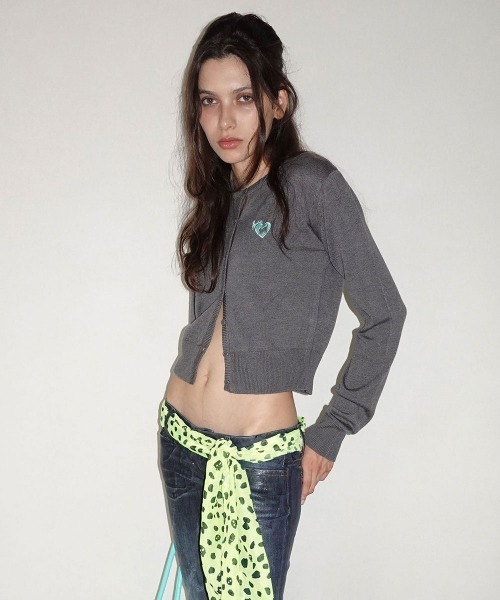 SCULPTOR(スカルプター)の「Sweet Kitty Basic Cardigan(カーディガン/ボレロ・レディース・ネイビー/ターコイズブルー/チャコールグレー/レッド・SMALL/MEDIUM/LARGE)」の9枚目の写真