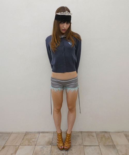 SCULPTOR(スカルプター)の「Sweet Kitty Basic Cardigan(カーディガン/ボレロ・レディース・ネイビー/ターコイズブルー/チャコールグレー/レッド・SMALL/MEDIUM/LARGE)」の11枚目の写真