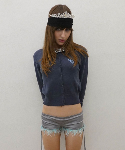 SCULPTOR(スカルプター)の「Sweet Kitty Basic Cardigan(カーディガン/ボレロ・レディース・ネイビー/ターコイズブルー/チャコールグレー/レッド・SMALL/MEDIUM/LARGE)」の12枚目の写真