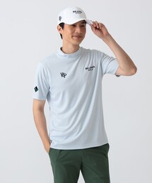 〈MEN〉PURPLE LABEL / スフィダンテ バイアスチェック モックネックシャツ