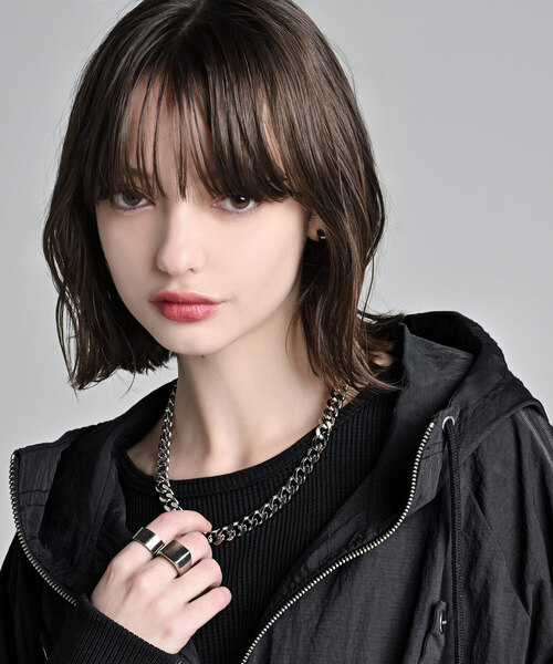 ADRER（アドラー）の「surgical stainless necklace ／ サージカルステンレス ネックレス（ネックレス・メンズ・シルバー・FREE）」の2枚目の写真