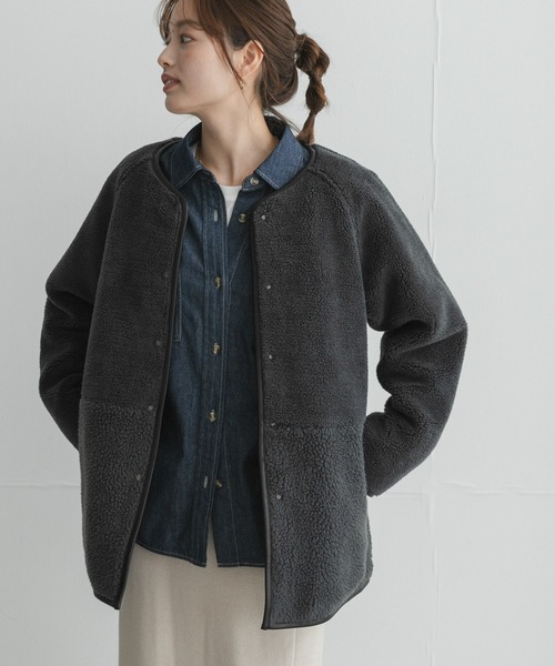 URBAN RESEARCH Sonny Label(アーバンリサーチサニーレーベル)の「リバーシブルボア撥水キルティングコート(その他アウター・レディース・ブラック/ブラウン/アイボリー・FREE)」の2枚目の写真