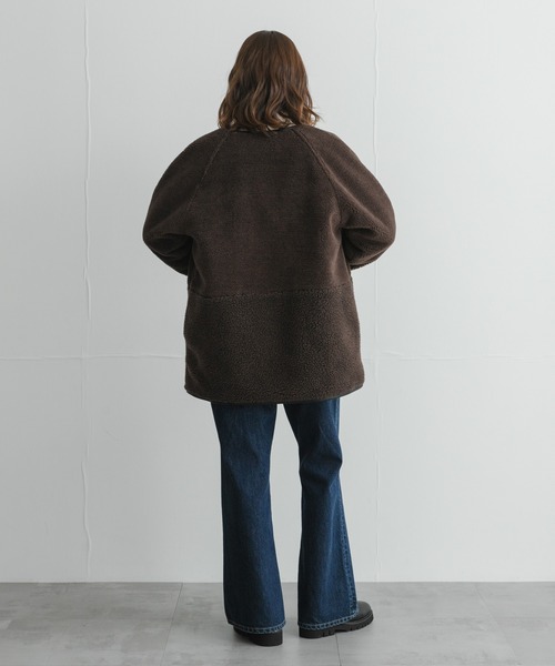 URBAN RESEARCH Sonny Label(アーバンリサーチサニーレーベル)の「リバーシブルボア撥水キルティングコート(その他アウター・レディース・ブラック/ブラウン/アイボリー・FREE)」の15枚目の写真