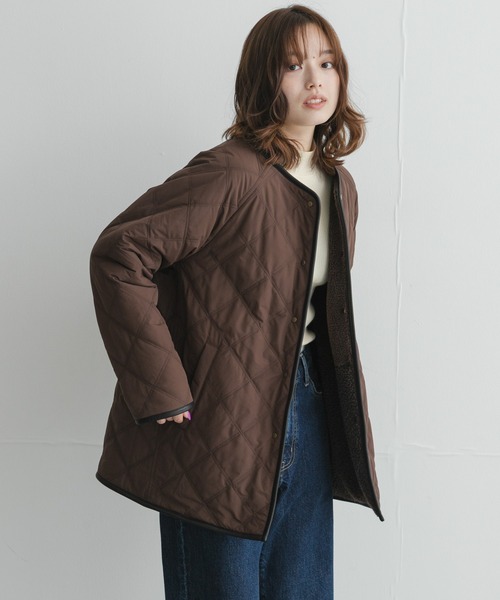 URBAN RESEARCH Sonny Label(アーバンリサーチサニーレーベル)の「リバーシブルボア撥水キルティングコート(その他アウター・レディース・ブラック/ブラウン/アイボリー・FREE)」の11枚目の写真