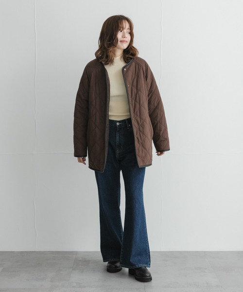 URBAN RESEARCH Sonny Label(アーバンリサーチサニーレーベル)の「リバーシブルボア撥水キルティングコート(その他アウター・レディース・ブラック/ブラウン/アイボリー・FREE)」の16枚目の写真