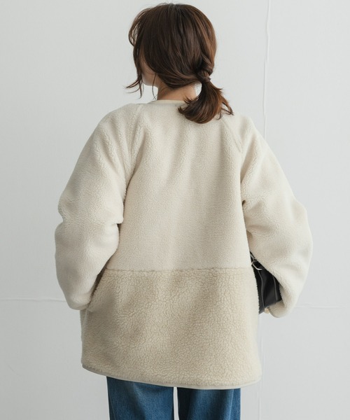 URBAN RESEARCH Sonny Label(アーバンリサーチサニーレーベル)の「リバーシブルボア撥水キルティングコート(その他アウター・レディース・ブラック/ブラウン/アイボリー・FREE)」の21枚目の写真