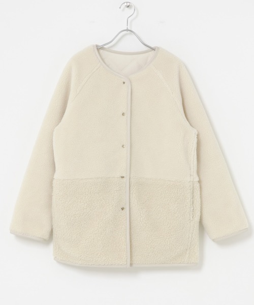 URBAN RESEARCH Sonny Label(アーバンリサーチサニーレーベル)の「リバーシブルボア撥水キルティングコート(その他アウター・レディース・ブラック/ブラウン/アイボリー・FREE)」の9枚目の写真