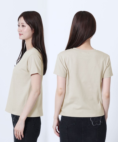 MARY QUANT(マリークワント)の「3Dロゴ刺繍 Tシャツ(Tシャツ/カットソー・レディース・グレー/ホワイト/ブラック・M)」の12枚目の写真