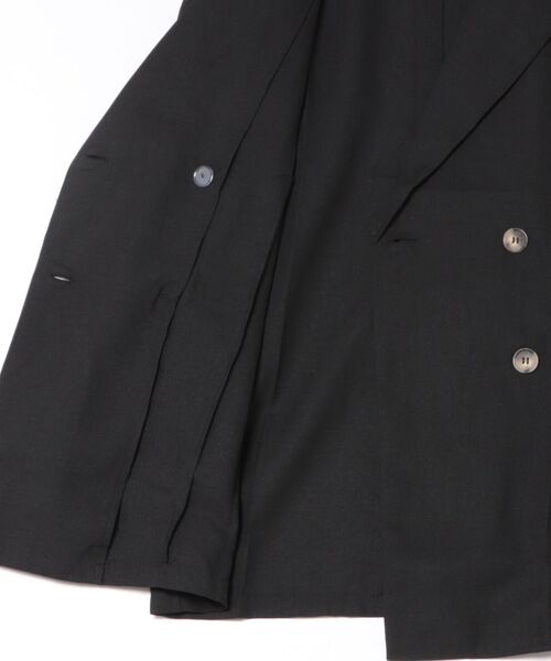 Bab(バブ)の「バックリボンダブルジャケット(テーラードジャケット・レディース・モカ/グレイッシュベージュ/ブラック・MEDIUM)」の12枚目の写真