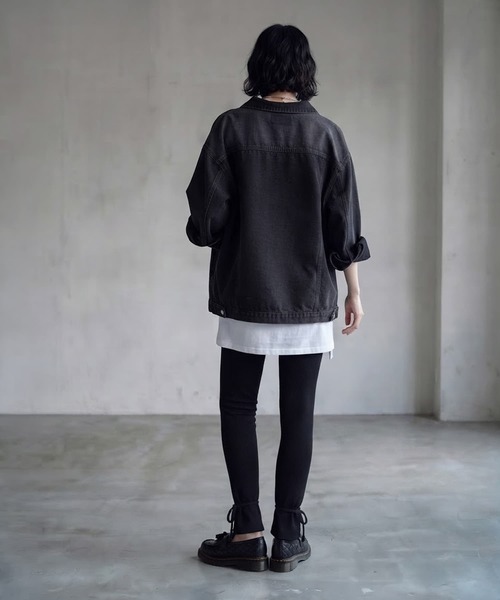 STYLE DELI(スタイルデリ)の「【BLK001】カットリブレギンスパンツ(その他パンツ・レディース・ブラック/グレー・FREE)」の13枚目の写真