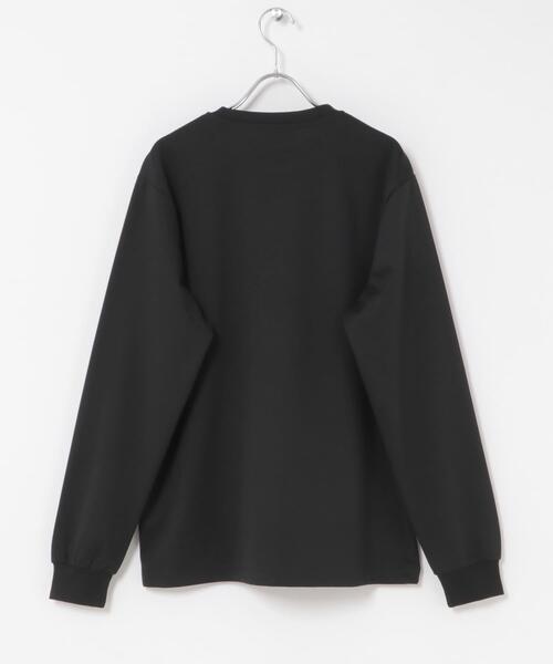 ITEMS URBANRESEARCH(アイテムズ アーバンリサーチ)の「刺繍TRストレッチポンチロングスリーブカットソー(Tシャツ/カットソー・メンズ・グレー系その他/ホワイト/ブラック・MEDIUM/LARGE)」の12枚目の写真