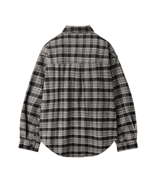 GEECOON(ジークーン)の「ヴィンテージセミクロップチェックシャツ GEE267-112 ブラック(シャツ/ブラウス・メンズ・ブラック・LARGE/X-LARGE)」の2枚目の写真