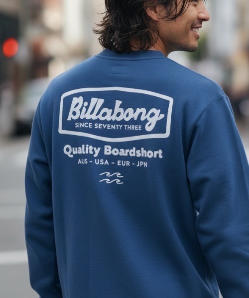 BILLABONG(ビラボン)の「BILLABONG メンズ ROAD SIGN トレーナー 【2026年秋冬モデル】/ビラボンバックプリントスウェットトレーナー(スウェット・メンズ・ブラック系その他/ブルー系その他/クリーム・X-LARGE/LARGE/MEDIUM/SMALL)」の6枚目の写真