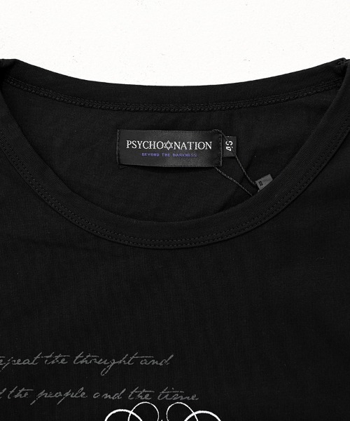 SILVER BULLET(シルバーバレット)の「『PSYCHO NATION/サイコネーション』クラッシュ加工タイダイフェイクレイヤードデザインロンT(Tシャツ/カットソー・レディース・ブラック系2/ブラック系1・L/M)」の21枚目の写真