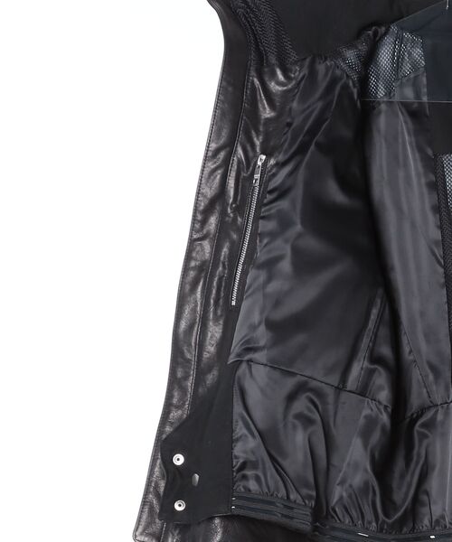 beautiful people（ビューティフルピープル）の「Phenix GORE-TEX leather blouso 1646102401（ブルゾン・レディース・ブラック・38）」の2枚目の写真