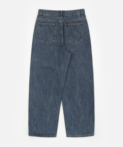TOFFEE(トフィー)の「ウォッシュドスラブデニムパンツ (BLUE)(デニムパンツ・メンズ・その他・SMALL/MEDIUM/LARGE/X-LARGE)」の2枚目の写真