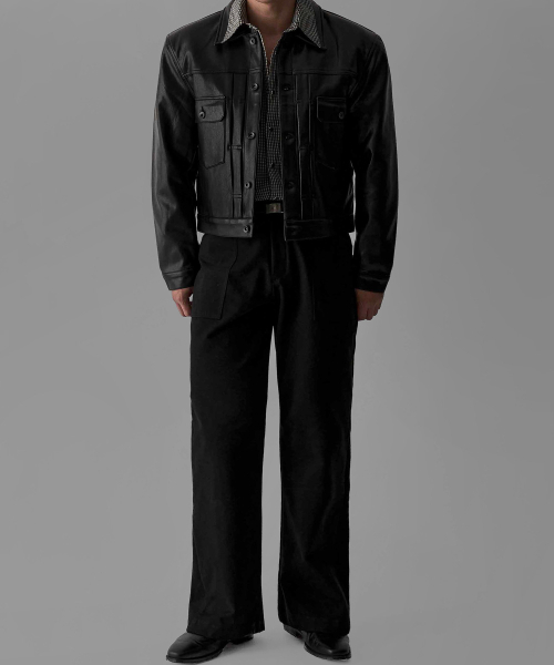 BOWLOW PRODUCT（バウロープロダクト）の「レザートラッカージャケット[ブラック]（ライダースジャケット・メンズ・その他・MEDIUM/LARGE）」の2枚目の写真