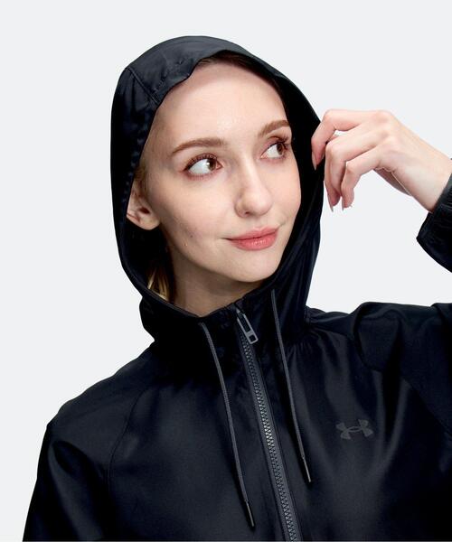 UNDER ARMOUR(アンダーアーマー)の「UAノーライナー ウーブン ジャケット(トレーニング/レディース)(その他アウター・レディース・ブラック・M/XL/L)」の4枚目の写真
