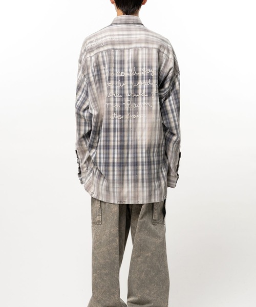 Maison MIHARA YASUHIRO(メゾンミハラヤスヒロ)の「【MIHARAYASUHIRO/ミハラヤスヒロ】VINTAGE LIKE CHECK L/S SHIRTS(シャツ/ブラウス・メンズ・ブラック/グリーン・48/46/44)」の5枚目の写真