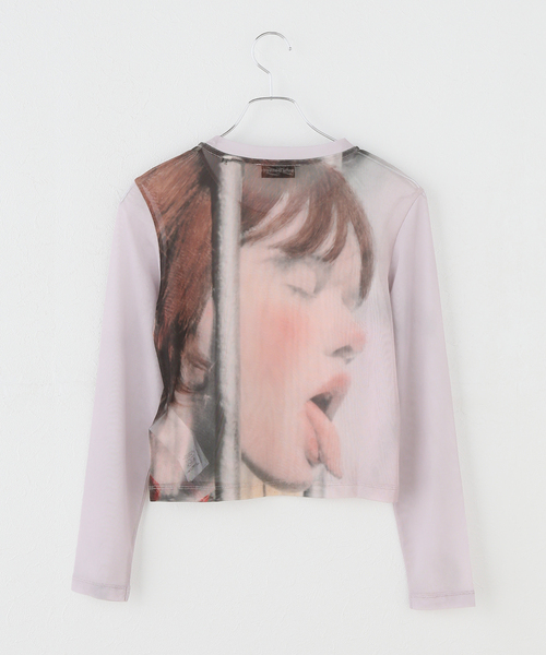 Carne Bollente（カルネボレンテ）の「Carne Bollente / カルネボレンテ Bambi Breaks Free Allover（Tシャツ/カットソー・レディース・チャコールグレー・SMALL）」の2枚目の写真