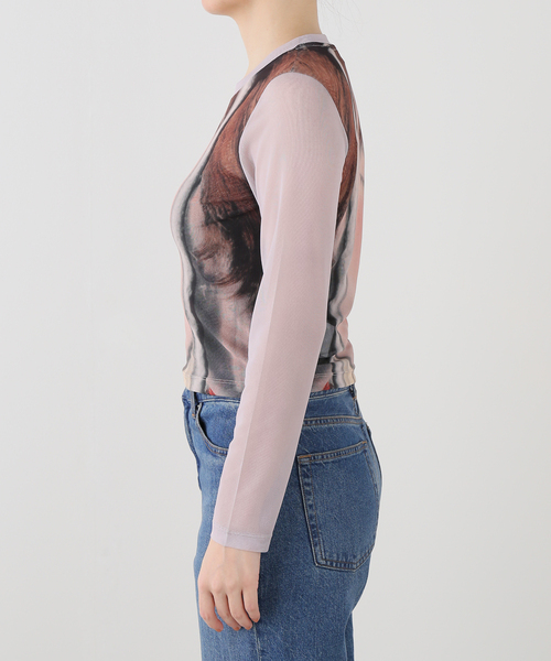 Carne Bollente（カルネボレンテ）の「Carne Bollente / カルネボレンテ Bambi Breaks Free Allover（Tシャツ/カットソー・レディース・チャコールグレー・SMALL）」の8枚目の写真