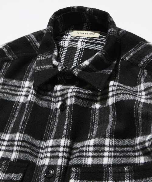 FREAK'S STORE(フリークスストア)の「限定展開 Relax Fit リラックスフィット ヘビーネル チェック シャツ(シャツ/ブラウス・メンズ・ブラック/ブラウン/ネイビー・MEDIUM/SMALL/LARGE)」の7枚目の写真