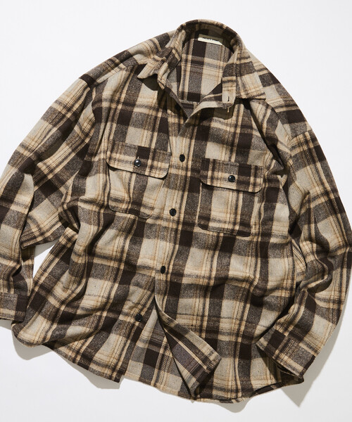 FREAK'S STORE(フリークスストア)の「限定展開 Relax Fit リラックスフィット ヘビーネル チェック シャツ(シャツ/ブラウス・メンズ・ブラック/ブラウン/ネイビー・MEDIUM/SMALL/LARGE)」の13枚目の写真