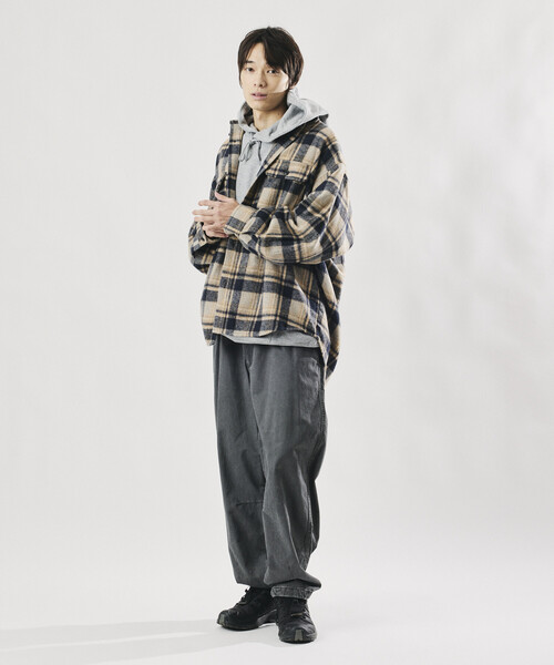 FREAK'S STORE(フリークスストア)の「限定展開 Relax Fit リラックスフィット ヘビーネル チェック シャツ(シャツ/ブラウス・メンズ・ブラック/ブラウン/ネイビー・MEDIUM/SMALL/LARGE)」の19枚目の写真