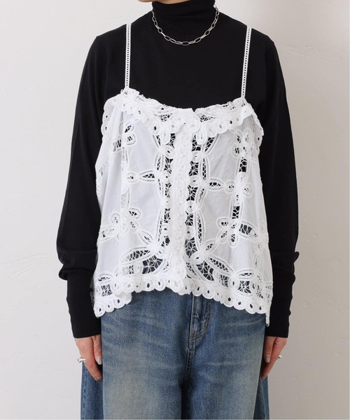 JOURNAL STANDARD LUXE(ジャーナルスタンダード ラックス)の「《追加》バテンレース キャミブラウス(シャツ/ブラウス・レディース・ホワイト/ブラック・FREE)」の13枚目の写真