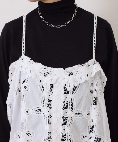 JOURNAL STANDARD LUXE(ジャーナルスタンダード ラックス)の「《追加》バテンレース キャミブラウス(シャツ/ブラウス・レディース・ホワイト/ブラック・FREE)」の16枚目の写真