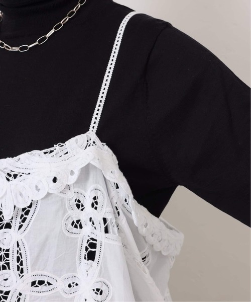 JOURNAL STANDARD LUXE(ジャーナルスタンダード ラックス)の「《追加》バテンレース キャミブラウス(シャツ/ブラウス・レディース・ホワイト/ブラック・FREE)」の18枚目の写真