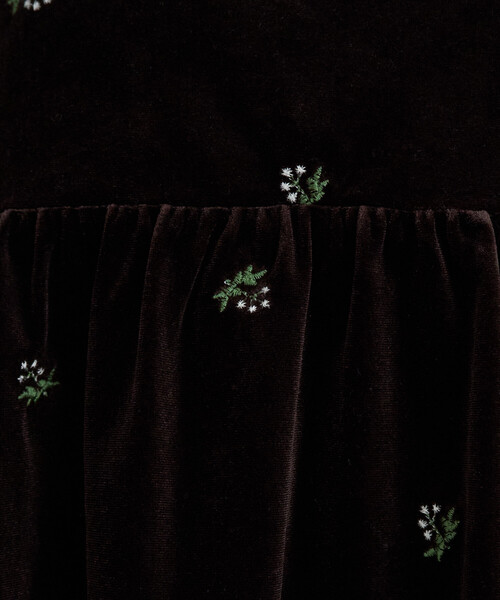 FREAK'S STORE(フリークスストア)の「限定展開 <セットアップ対応> ベロア 花柄 刺繍 キャミ ビスチェ(キャミソール・レディース・ブラウン系その他/ブラック/チャコールグレー/ブラウン・フリ-)」の11枚目の写真
