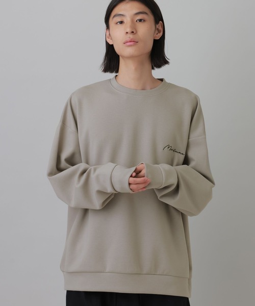 LAKOLE（ラコレ）の「Ｂ刺繍筆記ロゴプルオーバー / 1072681（スウェット・メンズ・ベージュ/グレー/パープル/ブラック・LARGE/MEDIUM）」の8枚目の写真