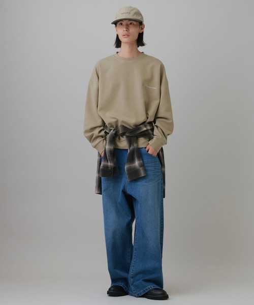 LAKOLE（ラコレ）の「Ｂ刺繍筆記ロゴプルオーバー / 1072681（スウェット・メンズ・ベージュ/グレー/パープル/ブラック・LARGE/MEDIUM）」の15枚目の写真