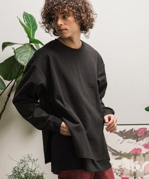 mlt5894-メッシュレイヤードPO プルオーバー（Tシャツ/カットソー