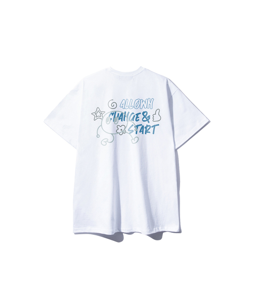 ALLIOWN（オールイオン）の「A/L グラピー オーバーサイズ 半袖Tシャツ (GOS2-6AL030)（Tシャツ/カットソー・メンズ・ホワイト/ライトグレー/ブラック/ネイビー・MEDIUM/LARGE/X-LARGE）」の2枚目の写真
