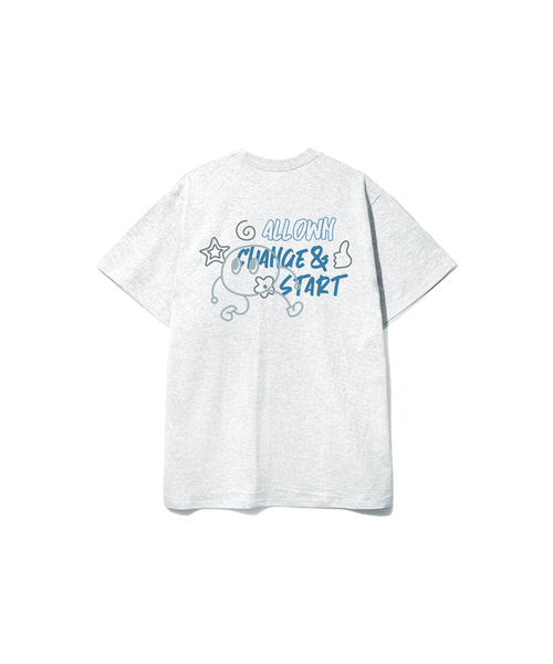 ALLIOWN（オールイオン）の「A/L グラピー オーバーサイズ 半袖Tシャツ (GOS2-6AL030)（Tシャツ/カットソー・メンズ・ホワイト/ライトグレー/ブラック/ネイビー・MEDIUM/LARGE/X-LARGE）」の3枚目の写真