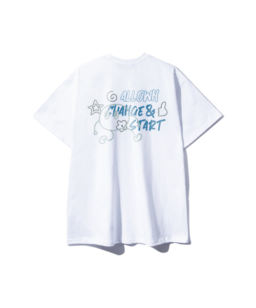 ALLIOWN（オールイオン）の「A/L グラピー オーバーサイズ 半袖Tシャツ (GOS2-6AL030)（Tシャツ/カットソー・メンズ・ホワイト/ライトグレー/ブラック/ネイビー・MEDIUM/LARGE/X-LARGE）」の6枚目の写真