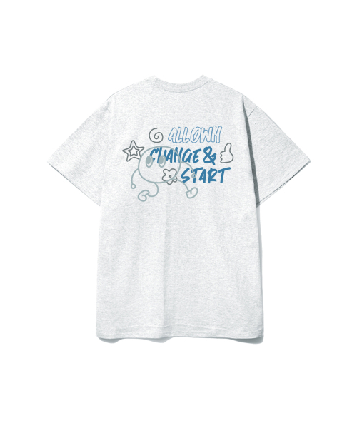 ALLIOWN（オールイオン）の「A/L グラピー オーバーサイズ 半袖Tシャツ (GOS2-6AL030)（Tシャツ/カットソー・メンズ・ホワイト/ライトグレー/ブラック/ネイビー・MEDIUM/LARGE/X-LARGE）」の8枚目の写真