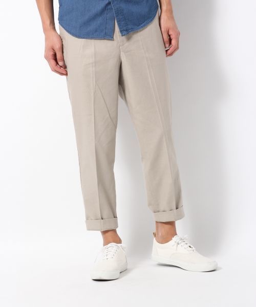 GLOBAL WORK（グローバルワーク）の「ストレッチメンアサクロップド/710243（その他パンツ・メンズ・ネイビー/ライトグリーン/ホワイト系その他/ベージュ・X-LARGE/LARGE/SMALL/MEDIUM）」の3枚目の写真