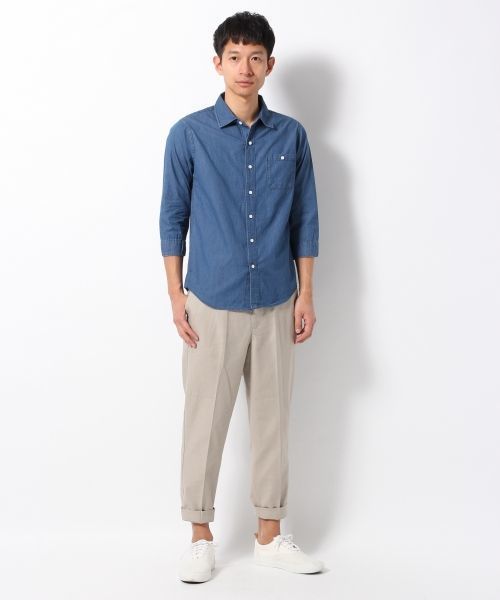 GLOBAL WORK（グローバルワーク）の「ストレッチメンアサクロップド/710243（その他パンツ・メンズ・ネイビー/ライトグリーン/ホワイト系その他/ベージュ・X-LARGE/LARGE/SMALL/MEDIUM）」の15枚目の写真