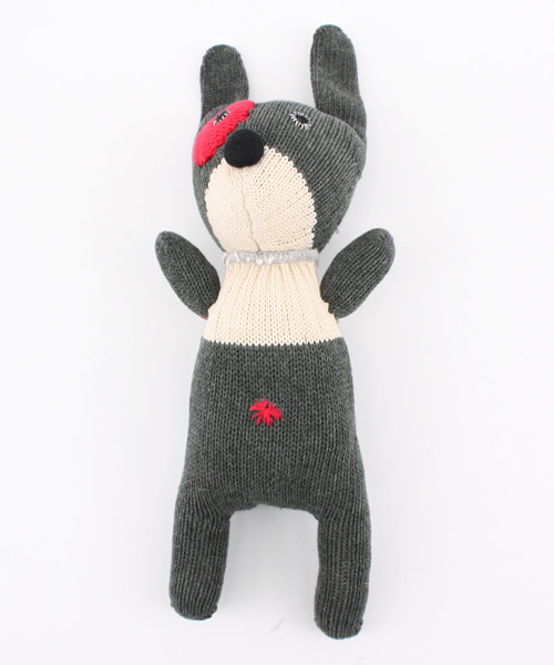 SHIPS KIDS(シップスキッズ)の「ANNE-CLAIRE PETIT:スモール ドッグ(ぬいぐるみ)(おもちゃ・キッズ・ホワイト/チャコールグレー・ONE SIZE)」の2枚目の写真