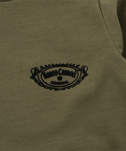RODEO CROWNS WIDE BOWL(ロデオクラウンズワイドボウル)の「キッズ Spring label ロングTシャツ(Tシャツ/カットソー・キッズ・カーキ/ブラック/オフホワイト・SMALL/LARGE/X-SMALL/MEDIUM)」の6枚目の写真
