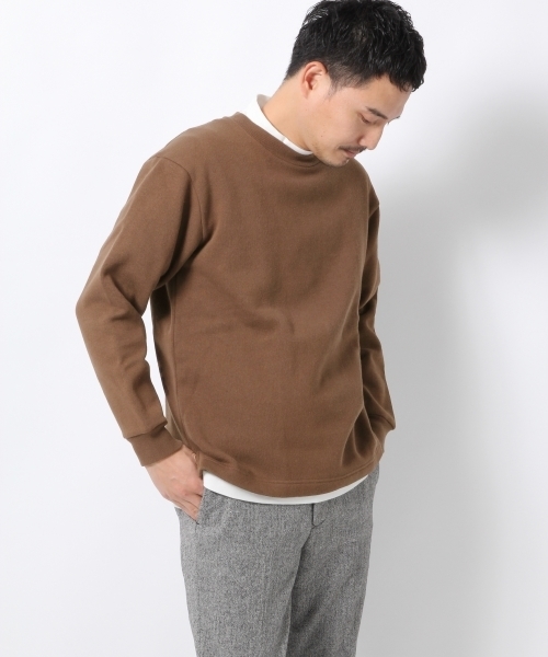 GLOBAL WORK（グローバルワーク）の「トンプキンウラケクルーネック/735744（Tシャツ/カットソー・メンズ・グレー/ブラック/ダークブラウン/ネイビー・MEDIUM/SMALL/X-LARGE/LARGE）」の3枚目の写真