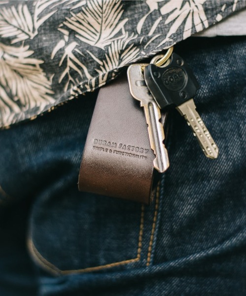 DURAM FACTORY（ドゥラムファクトリー）の「DURAM ドゥラム スマートキーホルダー レザー スマートキーケースカバー キーリング 車 16006 Sサイズ（キーケース/キーアクセサリー・メンズ・ライトブラウン/ブラック/ブラウン/ダークブラウン/レッド/グリーン・FREE）」の17枚目の写真