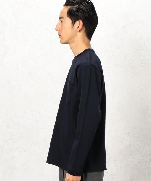 green label relaxing（グリーンレーベルリラクシング）の「KC SUPIMA/C PONTE C/N LS◆（Tシャツ/カットソー・メンズ・ホワイト/グレー/ネイビー・LARGE/SMALL/MEDIUM）」の15枚目の写真