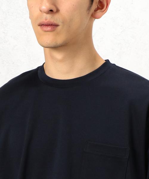 green label relaxing（グリーンレーベルリラクシング）の「KC SUPIMA/C PONTE C/N LS◆（Tシャツ/カットソー・メンズ・ホワイト/グレー/ネイビー・LARGE/SMALL/MEDIUM）」の8枚目の写真